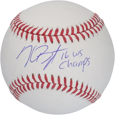 Kris Bryant Chicago Cubs Autographed Baseball with "16 WS Champs" Inscription