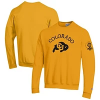 Men's Champion Gold Colorado Buffaloes Peggy 100 Pullover Sweatshirt