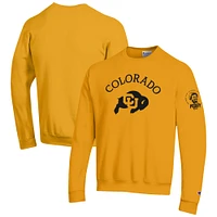 Men's Champion Gold Colorado Buffaloes Peggy 100 Pullover Sweatshirt