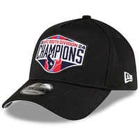 Men's New Era  Black Houston Texans 2024 AFC South Division Champions Locker Room 9FORTY Adjustable Hat