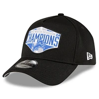 Men's New Era  Black Detroit Lions 2024 NFC North Division Champions Locker Room 9FORTY A-Frame Adjustable Hat