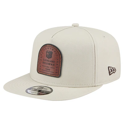 Men's New Era  Stone Cleveland Browns Premier 9FIFTY Snapback Hat
