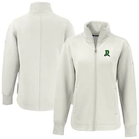 Women's Cutter & Buck White Dayton Dragons Roam Eco Recycled Full-Zip Jacket
