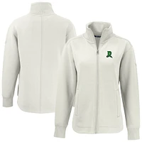 Women's Cutter & Buck White Dayton Dragons Roam Eco Recycled Full-Zip Jacket