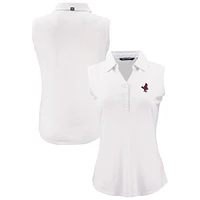 Women's Cutter & Buck Memphis Redbirds Forge Eco Stretch Recycled Sleeveless Polo