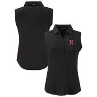 Women's Cutter & Buck  Black Nashville Sounds Forge Eco Stretch Recycled Sleeveless Polo