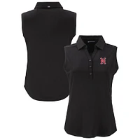 Women's Cutter & Buck  Black Nashville Sounds Forge Eco Stretch Recycled Sleeveless Polo