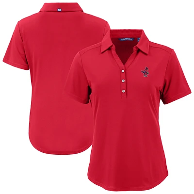 Women's Cutter & Buck  Red Memphis Redbirds Forge Eco Stretch Recycled Polo