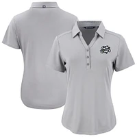 Women's Cutter & Buck  Gray Omaha Storm Chasers Forge Eco Stretch Recycled Polo