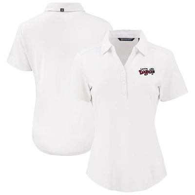 Women's Cutter & Buck  White Lansing Lugnuts Forge Eco Stretch Recycled Polo