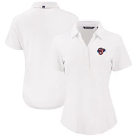 Women's Cutter & Buck  White Jacksonville Jumbo Shrimp Forge Eco Stretch Recycled Polo