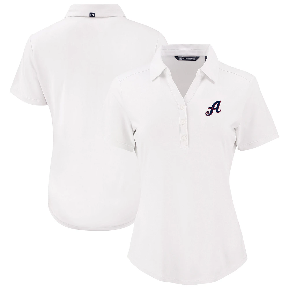 Women's Cutter & Buck White Reno Aces Forge Eco Stretch Recycled Polo
