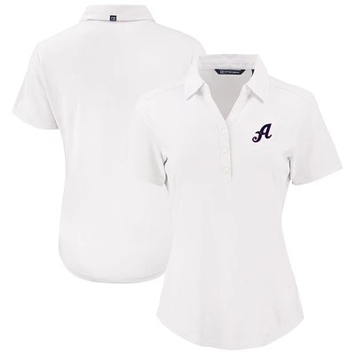 Women's Cutter & Buck  White Reno Aces Forge Eco Stretch Recycled Polo