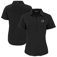 Women's Cutter & Buck  Black Rochester Red Wings Forge Eco Stretch Recycled Polo