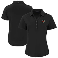 Women's Cutter & Buck  Black Rochester Red Wings Forge Eco Stretch Recycled Polo