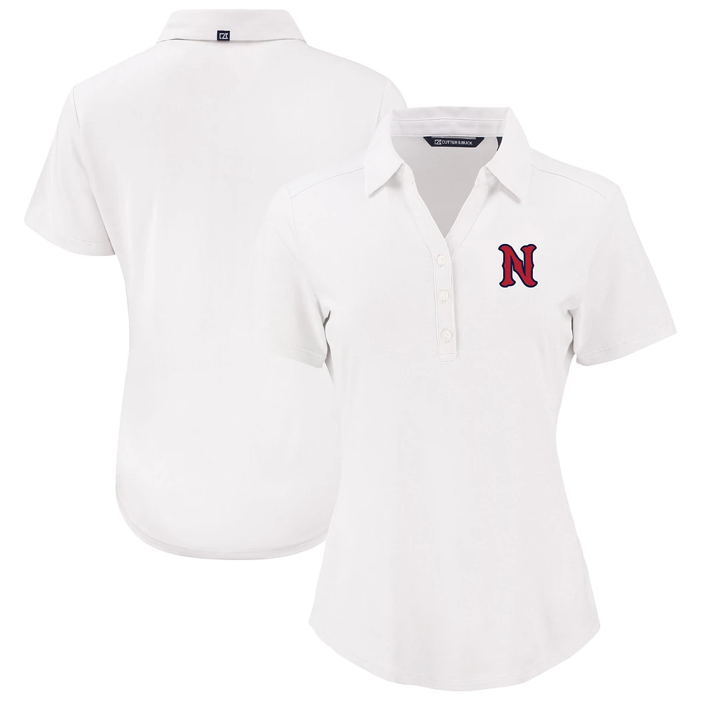 Women's Cutter & Buck White Nashville Sounds Forge Eco Stretch Recycled Polo