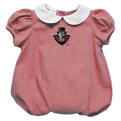 Girls Infant Vive La Fete  Red Austin Peay State Governors Puffy Bubble Dress