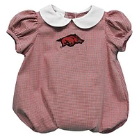 Girls Infant Vive La Fete  Cardinal Arkansas Razorbacks Puffy Bubble Dress
