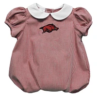 Girls Infant Vive La Fete  Cardinal Arkansas Razorbacks Puffy Bubble Dress