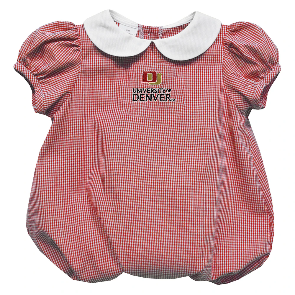 Girls Infant Vive La Fete Crimson Denver Pioneers Puffy Bubble Dress