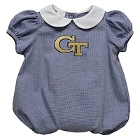 Girls Infant Vive La Fete  Blue Georgia Tech Yellow Jackets Puffy Bubble Dress