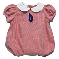 Girls Infant Vive La Fete  Red Duquesne Dukes Puffy Bubble Dress