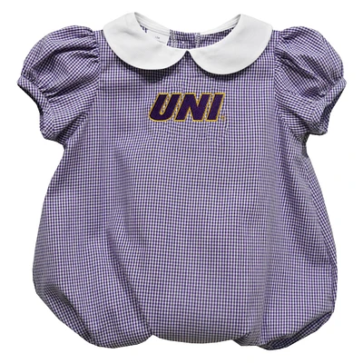 Girls Infant Vive La Fete  Purple Northern Iowa Panthers Puffy Bubble Dress