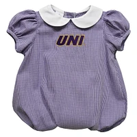 Girls Infant Vive La Fete  Purple Northern Iowa Panthers Puffy Bubble Dress