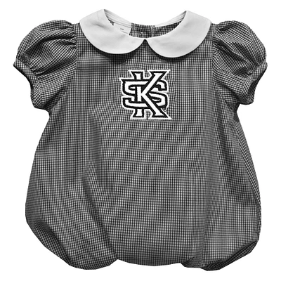 Girls Infant Vive La Fete  Black Kennesaw State Owls Puffy Bubble Dress