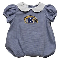 Girls Infant Vive La Fete  Navy Kent State Golden Flashes Puffy Bubble Dress