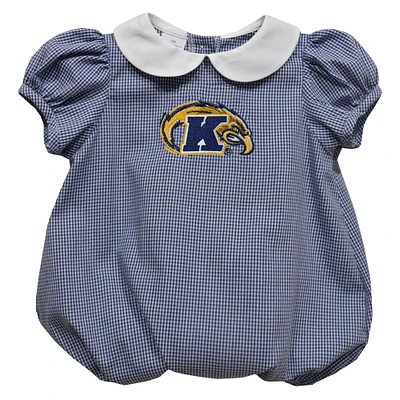 Girls Infant Vive La Fete  Navy Kent State Golden Flashes Puffy Bubble Dress