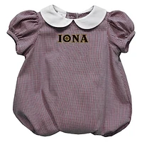 Girls Infant Vive La Fete  Maroon Iona University Gaels Puffy Bubble Dress