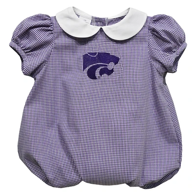 Girls Infant Vive La Fete  Purple Kansas State Wildcats Puffy Bubble Dress