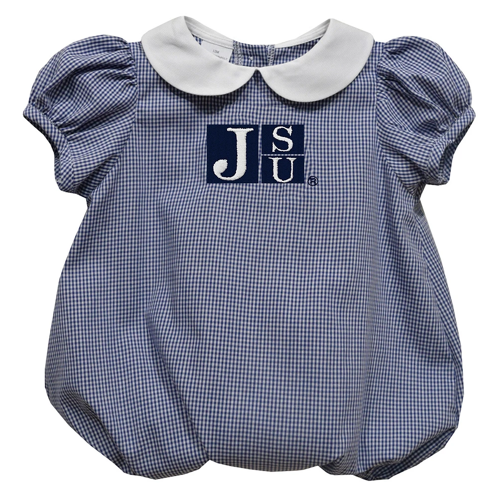 Girls Infant Vive La Fete Navy Jackson State Tigers Puffy Bubble Dress