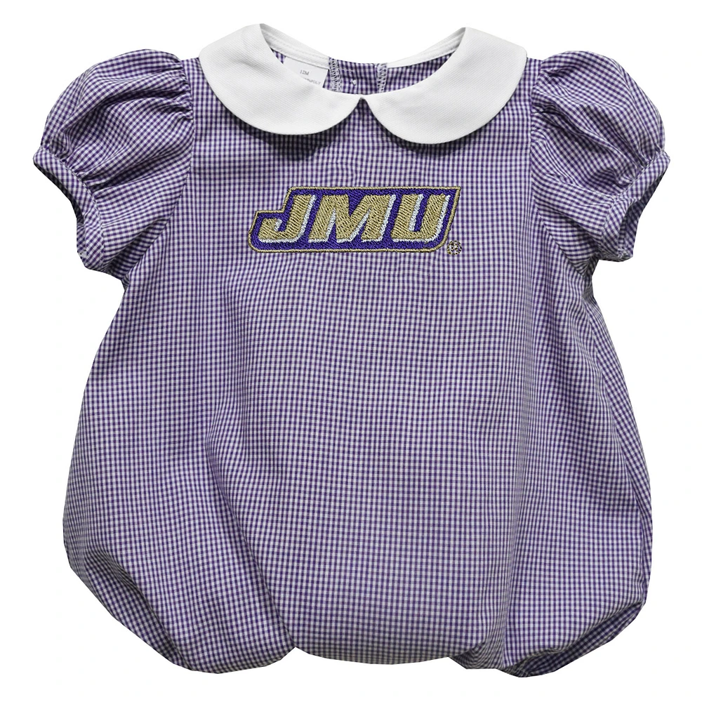 Girls Infant Vive La Fete Purple James Madison Dukes Puffy Bubble Dress