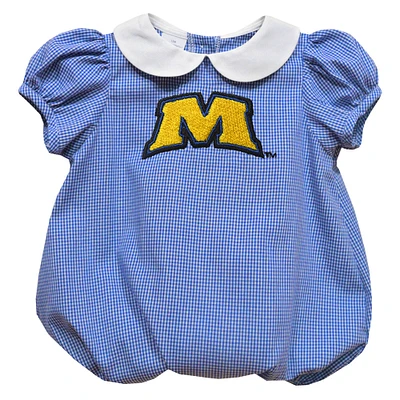 Girls Infant Vive La Fete  Blue Morehead State Eagles Puffy Bubble Dress
