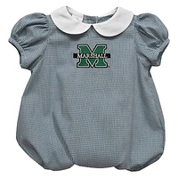 Girls Infant Vive La Fete  Kelly Green Marshall Thundering Herd Puffy Bubble Dress