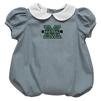 Girls Infant Vive La Fete  Kelly Green Marshall Thundering Herd Puffy Bubble Dress