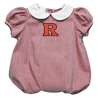 Girls Infant Vive La Fete  Scarlet Rutgers Knights Puffy Bubble Dress