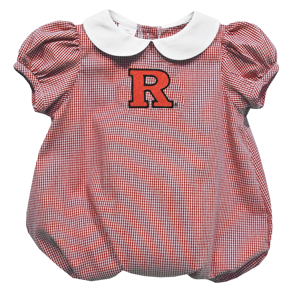 Girls Infant Vive La Fete Scarlet Rutgers Knights Puffy Bubble Dress