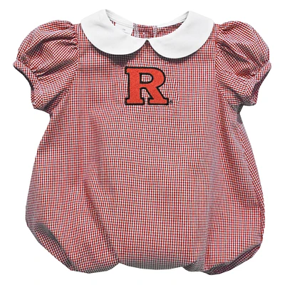 Girls Infant Vive La Fete  Scarlet Rutgers Knights Puffy Bubble Dress