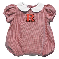 Girls Infant Vive La Fete  Scarlet Rutgers Knights Puffy Bubble Dress