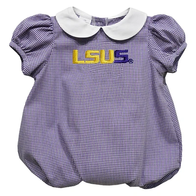 Girls Infant Vive La Fete  Purple LSU Shreveport Pilots Puffy Bubble Dress
