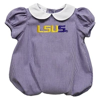 Girls Infant Vive La Fete  Purple LSU Shreveport Pilots Puffy Bubble Dress