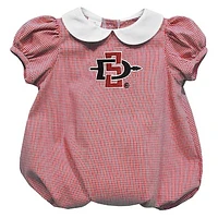 Girls Infant Vive La Fete  Cardinal San Diego State Aztecs Puffy Bubble Dress