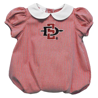 Girls Infant Vive La Fete  Cardinal San Diego State Aztecs Puffy Bubble Dress