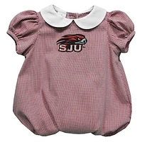 Girls Infant Vive La Fete  Crimson Saint Joseph's Hawks Puffy Bubble Dress