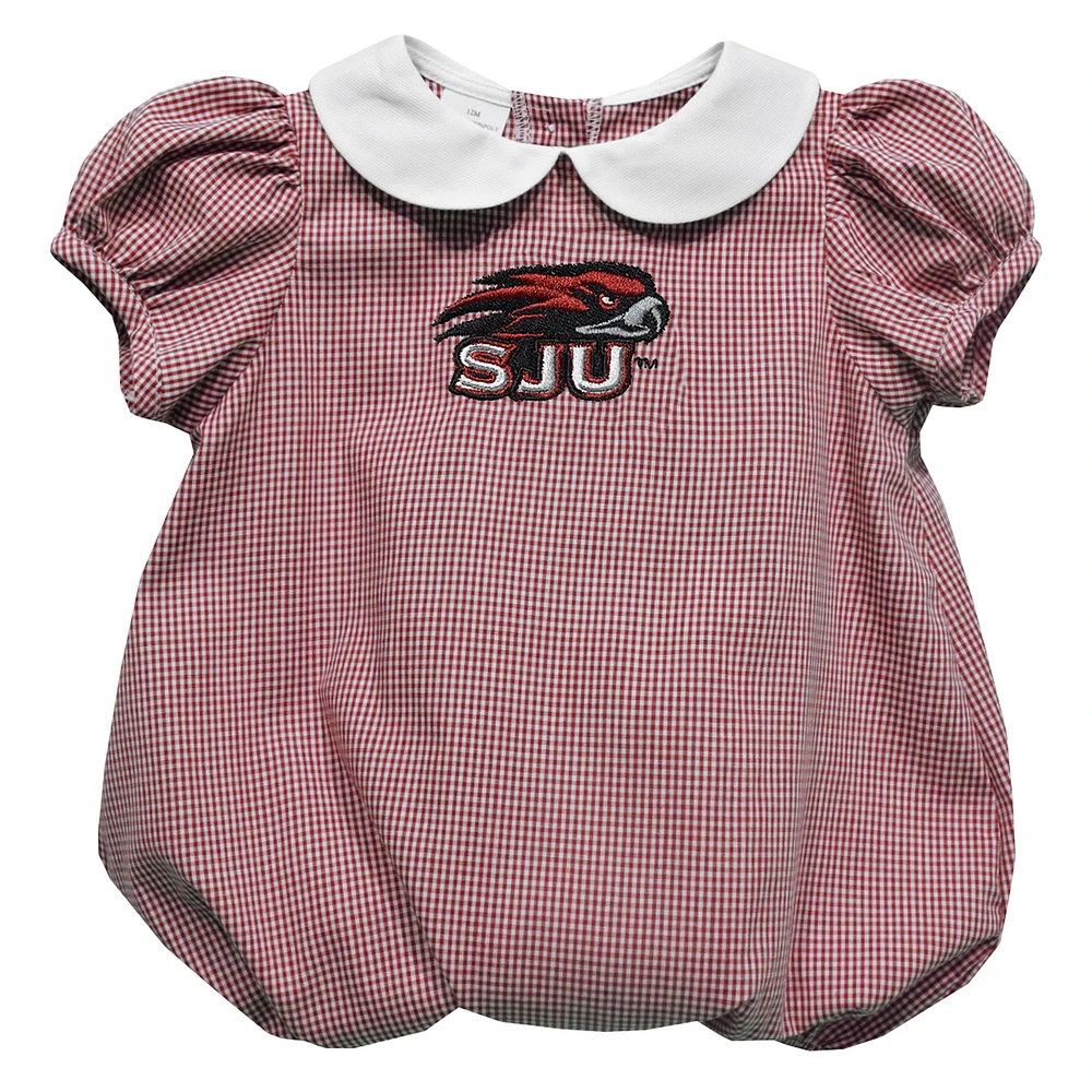 Girls Infant Vive La Fete Crimson Saint Joseph's Hawks Puffy Bubble Dress