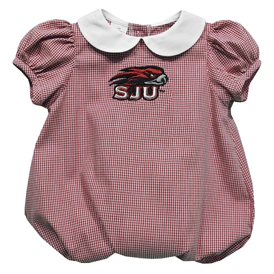 Girls Infant Vive La Fete  Crimson Saint Joseph's Hawks Puffy Bubble Dress