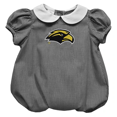 Girls Infant Vive La Fete  Black Southern Miss Golden Eagles Puffy Bubble Dress